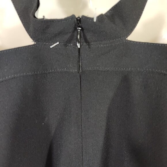 Zara Black Swing Tank Top Women Size M Sleeveless Zip Closure NEW - Picture 4 of 6